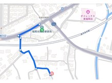 リカーレ 福津店/福間光陽台郵便局からのルート