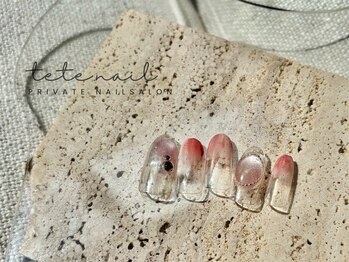 テテネイル(tete.nail)/春ニュアンス×マグアクセ