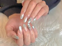 アンガット(angot.)/青グラアクセサリーネイル