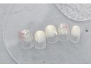 4600円　シェル　梅雨ネイル