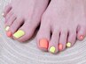 Foot◎「サンダル映え☆」ツルツル角質ケア付きワンカラーコース