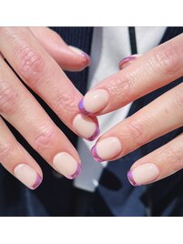 ミラーフレンチネイル