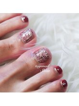 たゆ ネイル(たゆnail)/フットボルドーツイードネイル