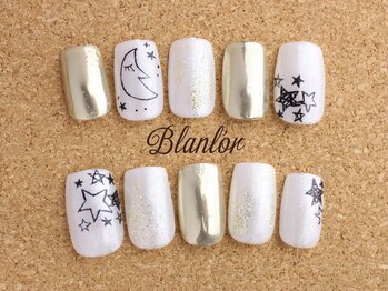 ネイルサロン ブランロール 三軒茶屋店(Blanl'or)/モノトーン☆らくがきネイル