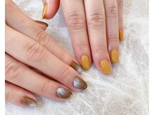 ネイルサロン ティフィン(tiffin)/～秋色アシメネイル～