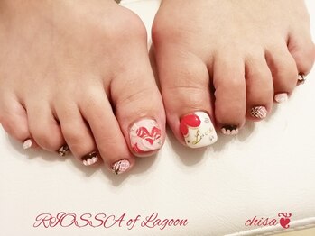 リオッサ オブ ラグーン(RIOSSA of Lagoon)/バレンタインフットネイル