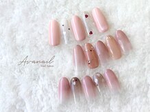 大人バレンタインネイル