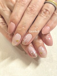 シンプルハートネイル　byあやか