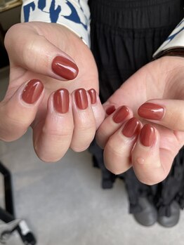 リアン(lien)の写真/ショートネイルでも指がキレイに見えるデザインをご提案◎今どきニュアンスネイルで気分が上がる旬の指先へ
