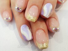 ボネール(nail ＆ eyelash Bounail)/プッチ柄×パープル