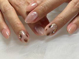 スキンカラー×レオパード柄☆