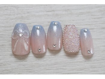 韓国風ネイル・ワンホンネイル