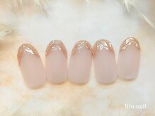 リラネイル(lira nail)/ミラーフレンチ/パラジェル