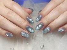 ジョアネイル(JOA Nail)/フラッシュマグ/青/夏/水玉