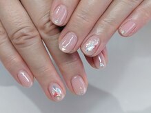 ココシア ネイル(Cocosia nail)/ワンカラー×キラキラシェル