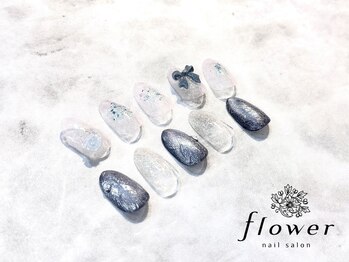 フラワーネイルサロン(flower)/ホワイトネイル