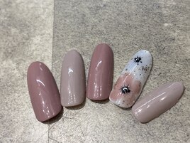 フラワーネイル￥5500(税込)