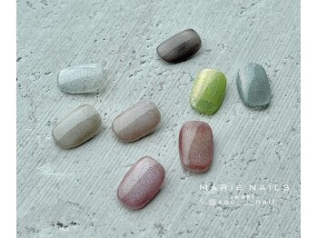 マリー ネイルズ いわきラトブ店(MARIE NAILS)/マグネットネイル 0703d