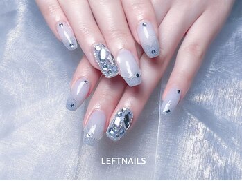 レフトネイルズ(LEFTNAILS)/冬ネイル/埋め尽くし/フラッシュ