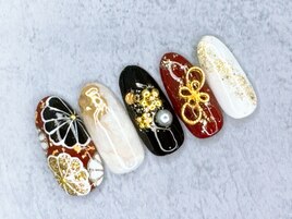 ◆成人式ネイルデザイン◆￥8500