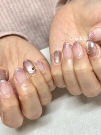 きらきらピンクネイル　byあやか