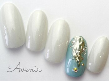 ミラーニュアンスネイル