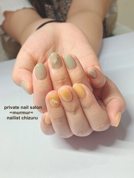 プライベート ネイルサロン マーマ(murmur)/アシンメトリーネイル