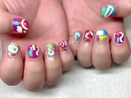 カラフルニュアンスネイル