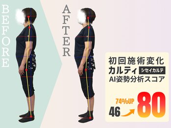 カイロプラクティック健寿/初回施術後のビフォーアフター♪