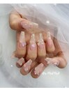 オーロラクリアの氷ネイル