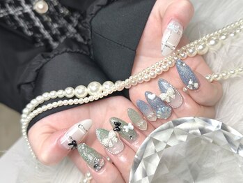 Ravie nail【3月28日NEW OPEN】/リボン ハート シェルパーツ
