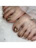 【フット】フットネイルの定番！持ち込み★親指アート（60分）
