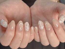 レース・大人ネイル