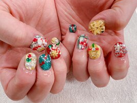 クリスマスネイル