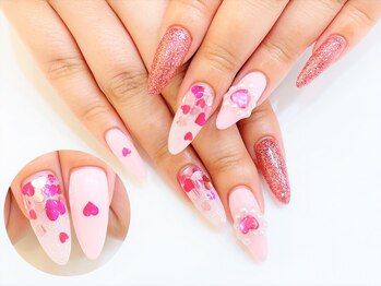 ネイルコレクション ベビーピンク(Baby Pink)/スカルプ放題★ハートホログラム