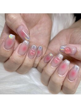 カリス 長岡店(CHARIS)/チークネイル、ユニコーンネイル