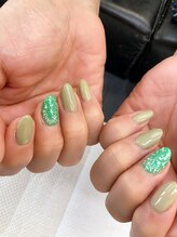 ネイルサロンアンドスクール ヴィタリティ(Vita-lity)/グリーンカラー