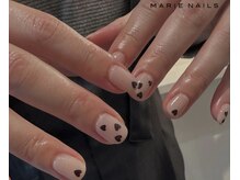 マリーネイルズ 青山店(MARIE NAILS)/☆定額6600円 &nbsp;ハート 0417b