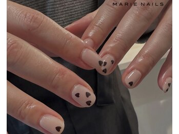 マリーネイルズ 青山店(MARIE NAILS)/☆定額6600円 ハート 0417b