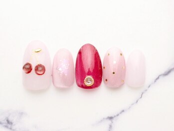 池袋ネイルサロン イイネイル(Ee-Nail)/さくらんぼネイル初回￥6980