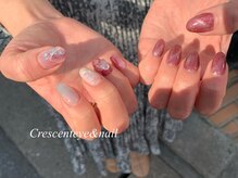 クレセント アイアンドネイル 今泉店(Crescent)/アシンメトリーネイル