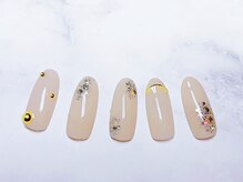 トレンドネイルスタジオ(Trend Nail Studio)/品格なシンプルベージュデザイン