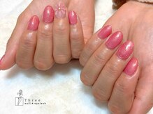 ネイルアンドまつげエクステ専門サロン スリー(THREE)/ぷっくりお花アート