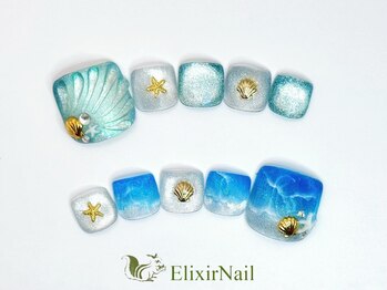 エリクサーネイル 新宿3丁目(Elixir Nail)/フット やり放題/クーポン使用