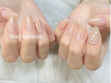 ネイルアプリクス 恵比寿(Nail apricus EBISU)/持込◆シンプルネイル￥8090
