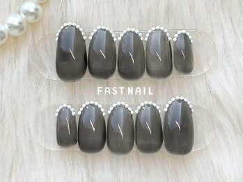 ファストネイル 自由が丘駅前店(FAST NAIL)/パール/ブラック【12413※】