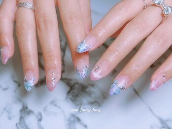 ネイル ファンシーファング(nail_fancy_fang)/紫陽花ネイル