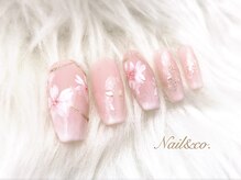 ネイルアンドコー (Nail&co.)/春の桜ネイル