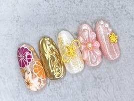 ◆成人式ネイルデザイン◆￥8500