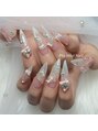 ピオミエルネイル 新宿(pio miel nail)&nbsp;ホワイト、ミルキーグラデ